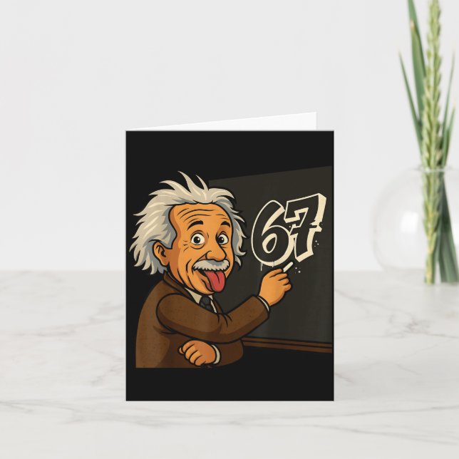 Funny 67 Teacher Humor Gift For Students  Card (Front)