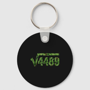 Funny 67 Trendy Square Root 4489 Camo Tee  Keychain