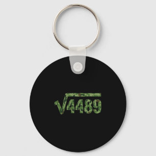 Funny 67 Trendy Square Root 4489 Camo Tee  Keychain