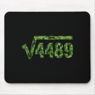 Funny 67 Trendy Square Root 4489 Camo Tee Mouse Pad