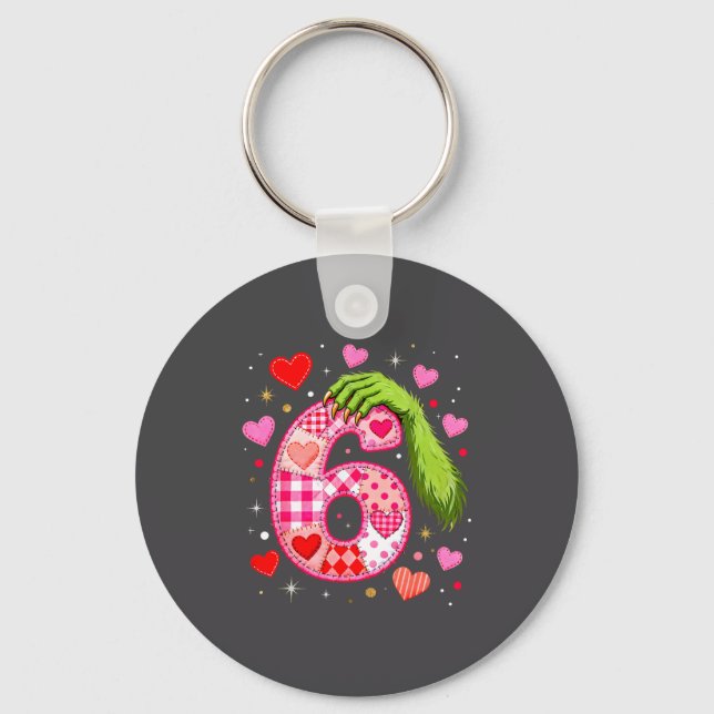 Funny 67 Valentine Meme Couple Matching Love  Keychain (Front)
