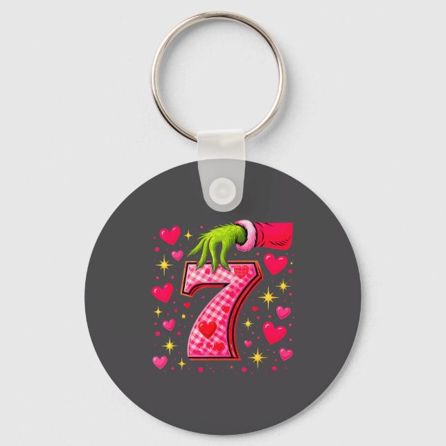 Funny 67 Valentine Meme Couple Matching Love  Keychain (Front)
