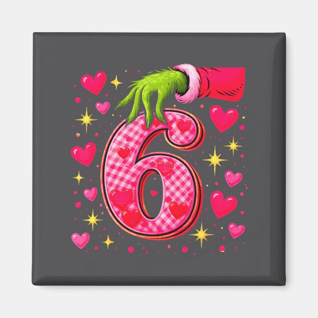 Funny 67 Valentine Meme Couple Matching Love  Magnet (Front)