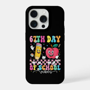 Funny 67th Day Of School Vibes Teacher Student iPhone 15 Pro Case