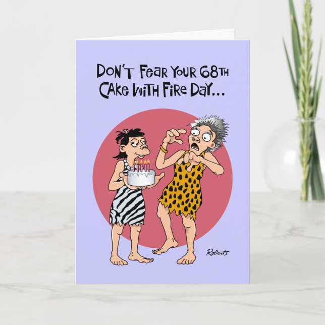 Funny 68th Birthday Card (Front)