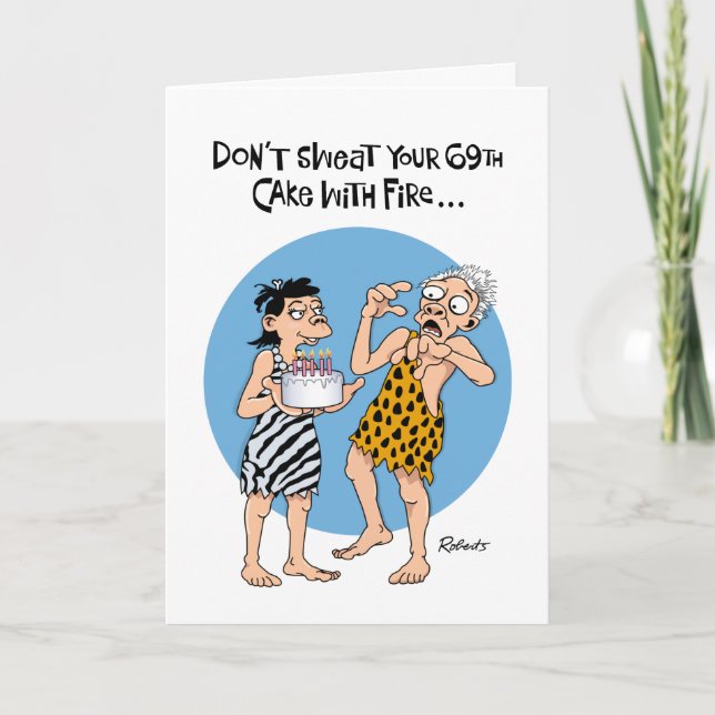 Funny 69th Birthday Card (Front)