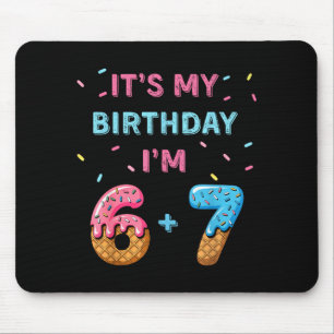 Funny 6 7 13th Birthday - 13th Birthday Six Seven  Mouse Pad