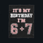 Funny 6 7 13th Birthday Six Seven Teenager 13 Year Fleece Blanket<br><div class="desc">Funny 6 7 13th Birthday Six Seven Teenager 13 Year</div>