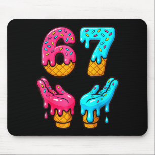 Funny 6 7 67 Six Seven Meme Mouse Pad
