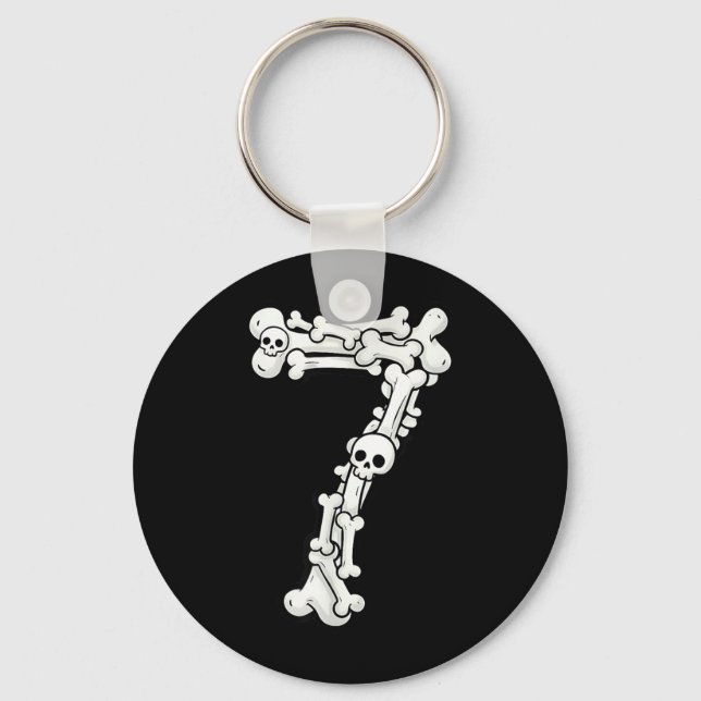 Funny 6 7 Bones Six Seven Couple Matching Keychain (Front)