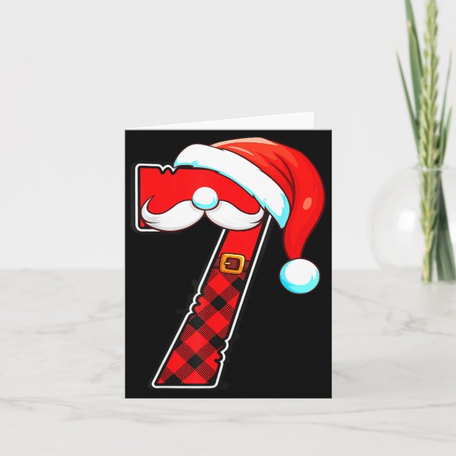 Funny 6 7 Couples Christmas Costume Matching Outfi Card (Front)