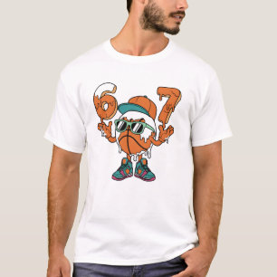 Funny 6 7 Drippy Six Seven 67 Baseketball Street T-Shirt