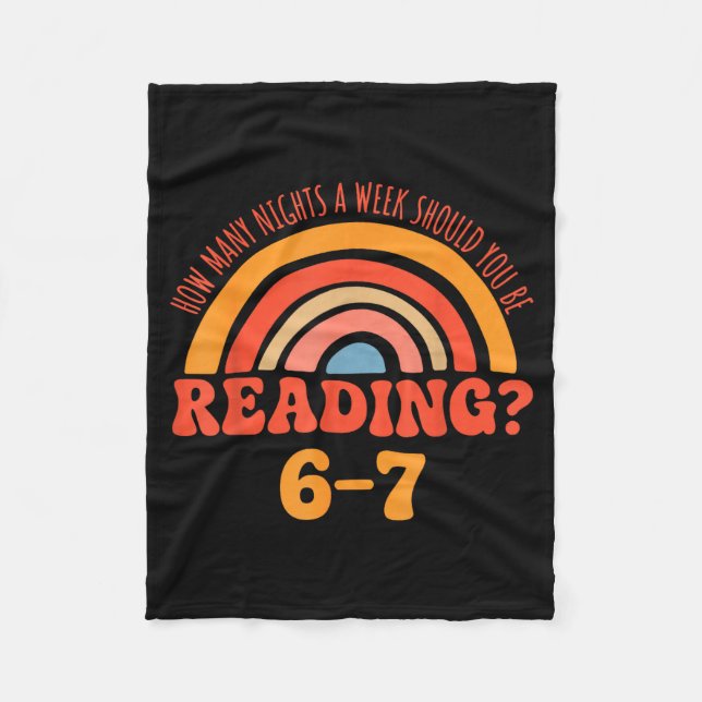 Funny 6-7 Englieacher 67 Meme Reading  Fleece Blanket (Front)