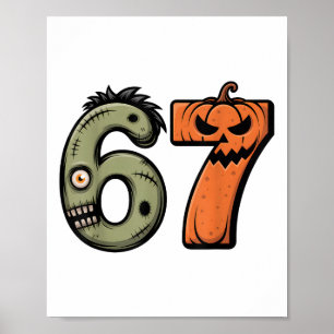 Funny 6 7 Halloween Costume Meme 67 Halloween _2 Poster