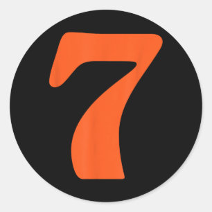 Funny 6 7 Matching Halloween Lazy Costume 67 Meme  Classic Round Sticker