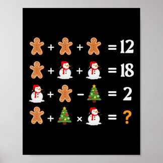 Funny 6 7 Meme Christmas Order Of Operations Math Poster