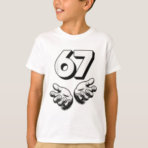 Funny 6 7 Meme Gen Alpha Gen Z Slang Six Seven T-Shirt