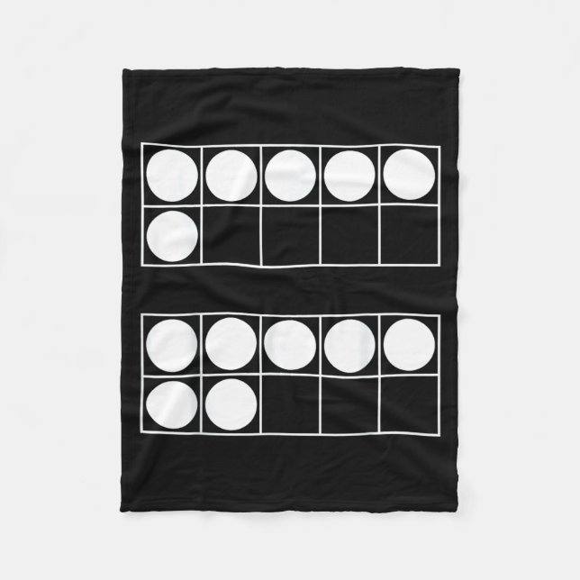 Funny 6 7 Number Math Teachers Students Six Seven  Fleece Blanket (Front)