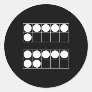 Funny 6 7 Number Teachers Students Six Seven Meme  Classic Round Sticker