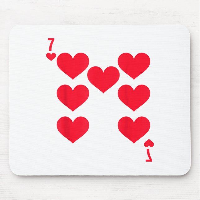 Funny 6 7 Of Hearts Matching 67 Meme Couple Valent Mouse Pad (Front)