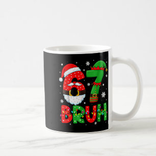 Funny 6 7 Six Seven Bruh Meme Christmas Santa Elf  Coffee Mug