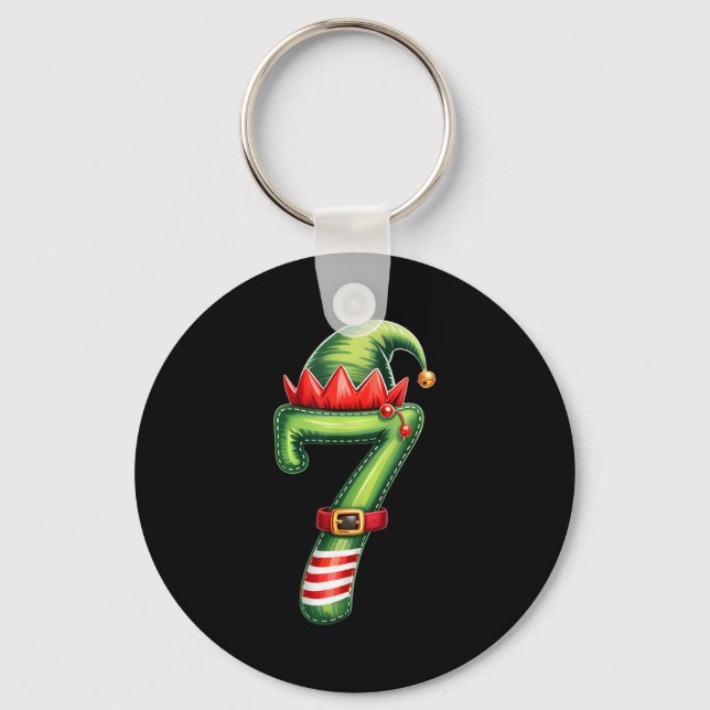 Funny 6 7 Six Seven Meme Couple Matching Christmas Keychain (Front)