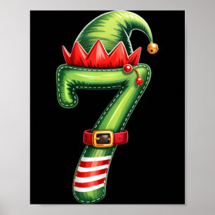 Funny 6 7 Six Seven Meme Couple Matching Christmas Poster