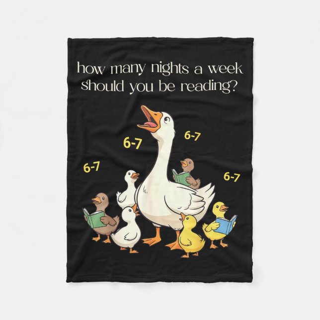 Funny 6 7 Six Seven Reading For Teacher Kids Book  Fleece Blanket (Front)