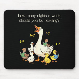 Funny 6 7 Six Seven Reading For Teacher Kids Book Mouse Pad