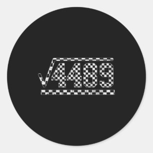 Funny 6 7 Square Root Of 4489 Slang Math Teacher Classic Round Sticker