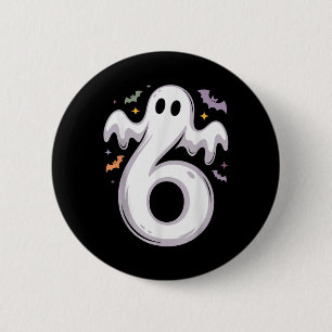 Funny 6 Ghost Meme Halloween Costume Matching Desi 2 Inch Round Button