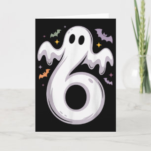 Funny 6 Ghost Meme Halloween Costume Matching Desi Card