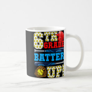 Funny 6th Grade Batter Up Softball First Day Of Sc Coffee Mug