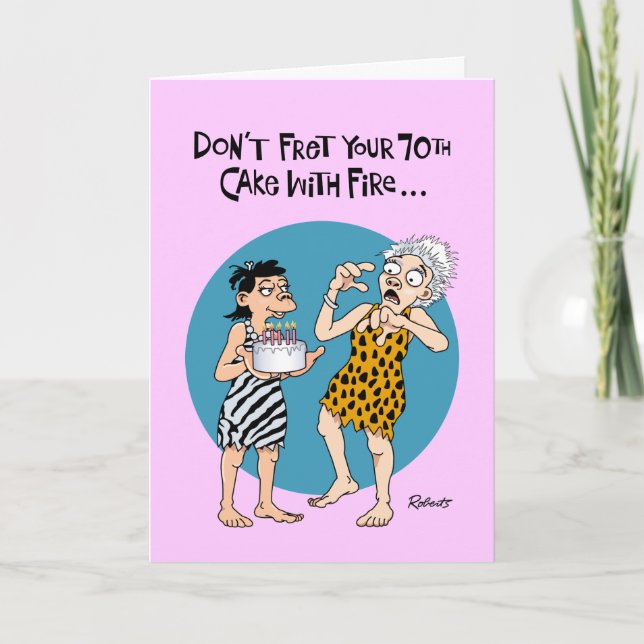Funny 70th Birthday Card (Front)