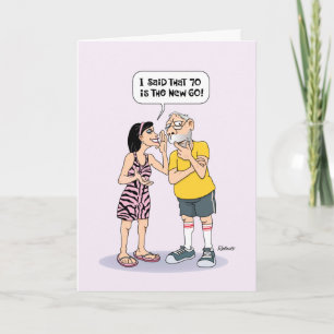 Funny 70th Birthday Card