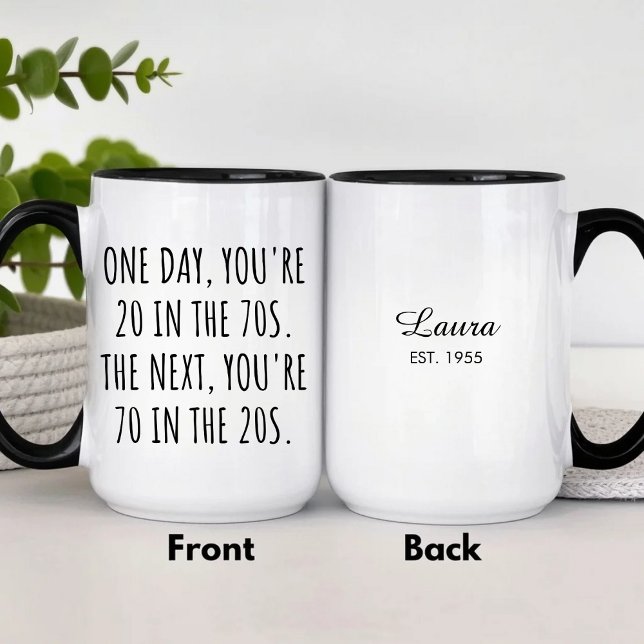 Funny 70th Birthday Celebration Mug Gift (Créateur téléchargé)