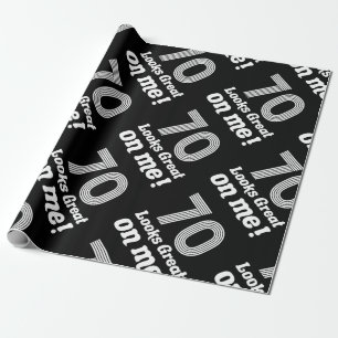 Funny 70th Birthday For Her Wrapping Paper