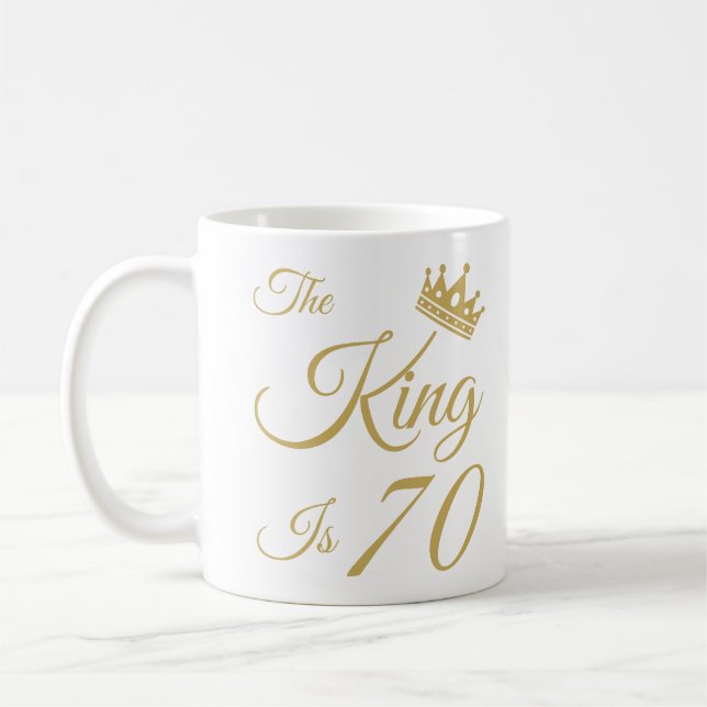 Funny 70th Birthday For Men Coffee Mug (Left)