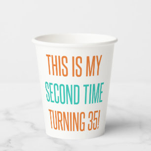 Funny 70th Birthday For Women Paper Cups