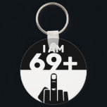 Funny 70th Birthday Gift, 69 Plus one Keychain<br><div class="desc">A 69 Plus One keychain would make a unique and humourous gift for someone who is turning 70 years old. The "69 Plus One" design of the paddle plays on the birthday person's age, with the chequerboard pattern adding a fun and playful element. Funny 70th Birthday Gift, 69 Plus one...</div>