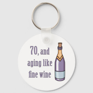 Funny 70th Birthday Gift Ideas Keychain