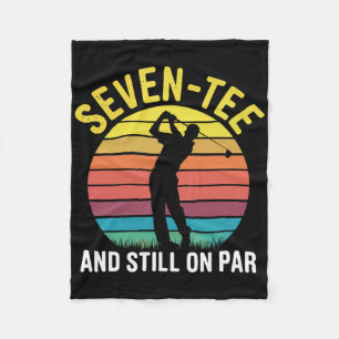 Funny 70th Birthday Golf Pun Golfing 70 Year Old G Fleece Blanket