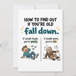 Funny 70th Birthday How to Tell If You're Old Holiday Card
