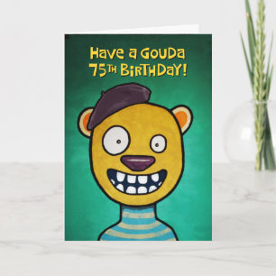 Funny 75th Birthday Card