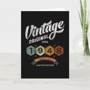 Funny 77 Year Old 1948 Vintage 77th Birthday Gift Card