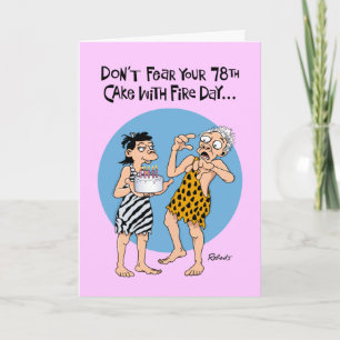 Funny 78th Birthday Card