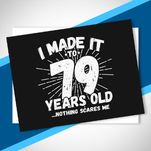 Funny 79th Birthday Quote Sarcastic 79 Year Old Postcard