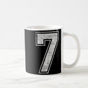 Funny 7 Number Seven Graphic Group Halloween Birth Coffee Mug
