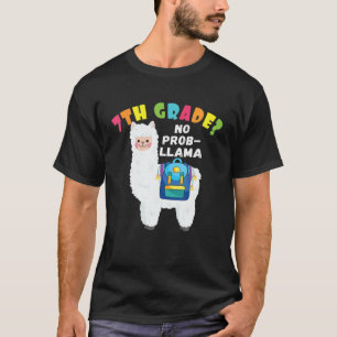 Funny 7TH GRADE No Prob-Llama Back To School 2021 T-Shirt
