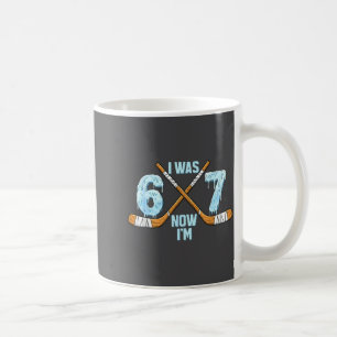 Funny 7th Hockey Birthday Boy I Was 6 Now I'm 7 Ye Coffee Mug